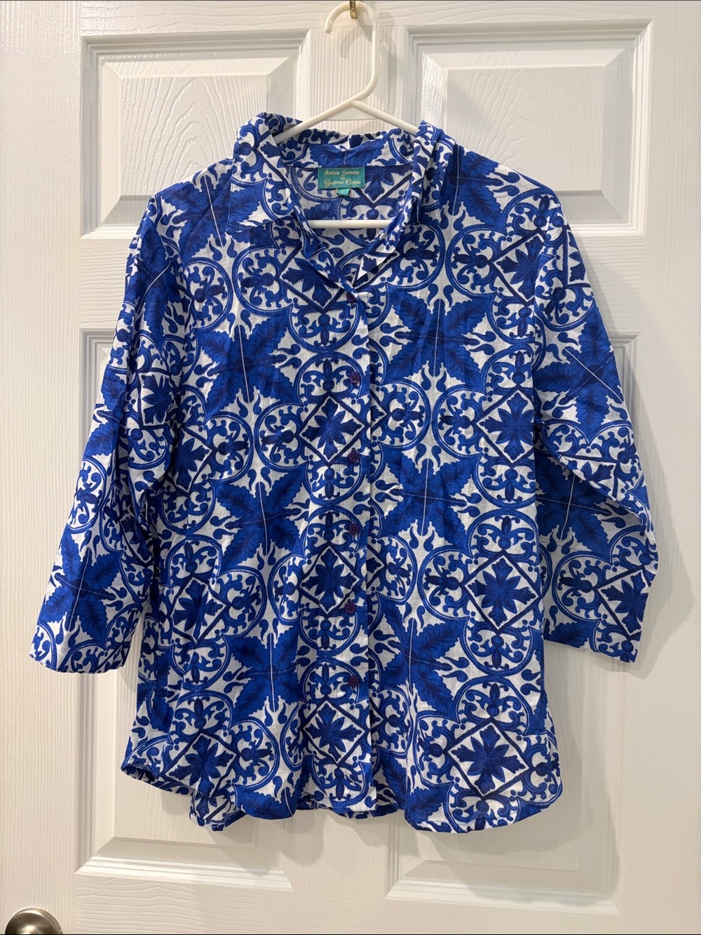 Antica Sartoria by Giacomo Cinque Cotton Button Down Patterned Shirt
